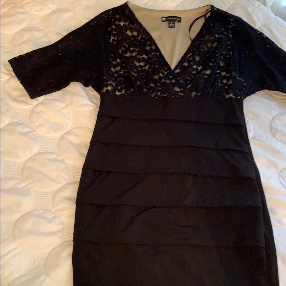 Black dress. Lace top